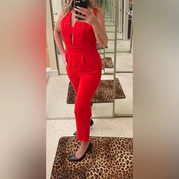 SIENNA SKY red crop jumper Size medium - Picture 7 of 11